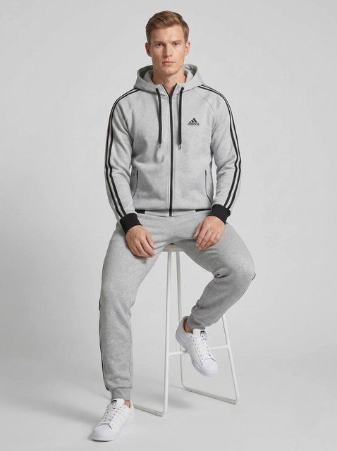 Чоловічий  спортивний костюм унісекс з капюшоном adidas сірий 44 500-m2 фото