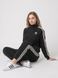 Жіночий теплий спортивний костюм Adidas чорний зимовий трикотажний комплект на флісі норма затишна кофта на блискавці без капюшона та штани 300 фото 4